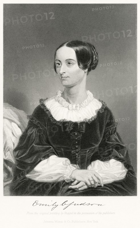 Emily Chubbuck Judson (1817-54), Pseudonym, Fanny Forester, American Poet, Seated Portrait, Steel Engraving, Portrait Gallery of Eminent Men and Women of Europe and America by Evert A. Duyckinck, Published by Henry J. Johnson, Johnson, Wilson & Company, New York, 1873