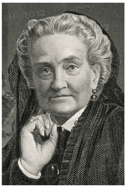 Charlotte Saunders Cushman (1816-76), American Stage Actress, Head and Shoulders Portrait, Steel Engraving, Portrait Gallery of Eminent Men and Women of Europe and America by Evert A. Duyckinck, Published by Henry J. Johnson, Johnson, Wilson & Company, New York, 1873