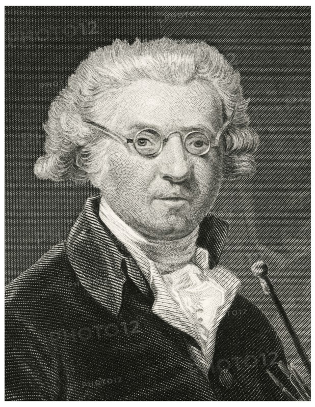 Sir Joshua Reynolds  (1723-92), English Painter, Head and Shoulders Portrait, Steel Engraving, Portrait Gallery of Eminent Men and Women of Europe and America by Evert A. Duyckinck, Published by Henry J. Johnson, Johnson, Wilson & Company, New York, 1873