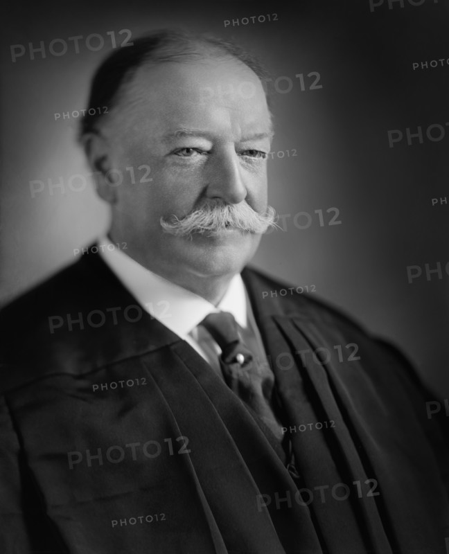 William Howard Taft (1857-1930), 27th President of the United States 1909-1913, 10th Chief Justice of the United States 1921-1930, Head and Shoulders Portrait as Chief Justice, Photograph by Harris & Ewing, 1920's