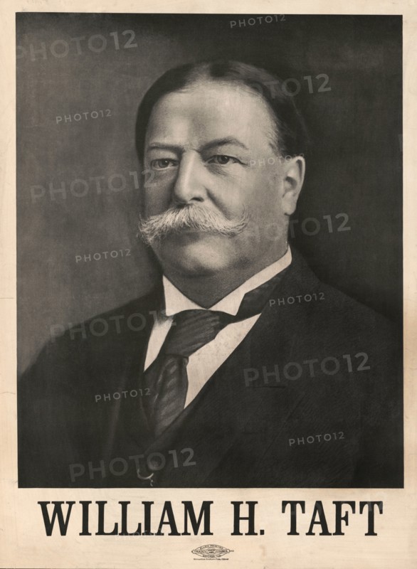William H. Taft, Republican Nominees for President, from a Photo by George Prince, Printed by Allied Printing, 1908