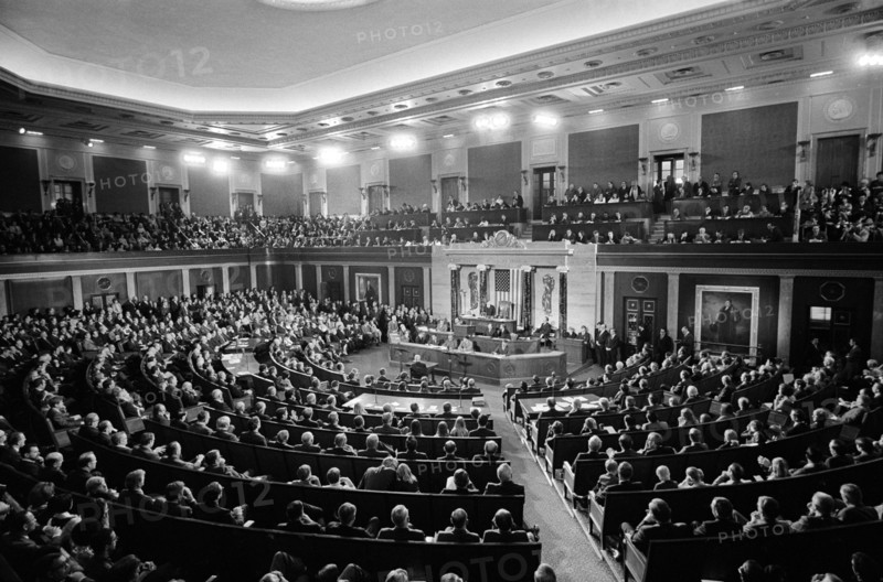 Opening Session of the 92nd Congress, U.S. Capitol, Washington, D.C., USA, photograph by Marion S. Trikosko, January 21, 1971