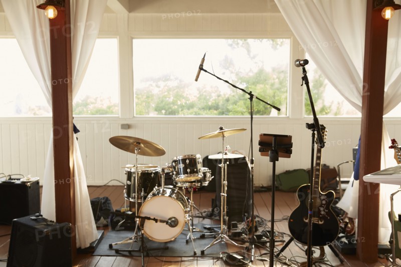 Band Instruments at Wedding Reception