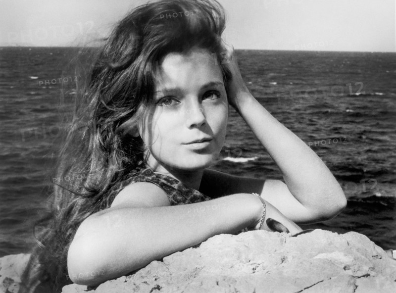 Elizabeth Ercy, on-set of the Film, "Phaedra", Lopert Pictures Corp., 1962