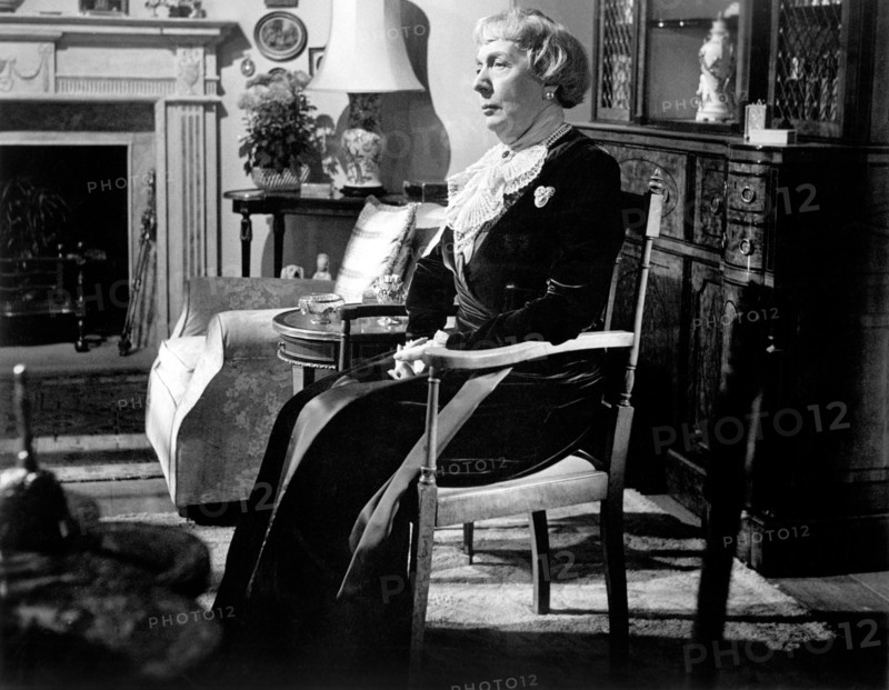 Edith Evans, on-set of the Film, "The Chalk Garden", Universal Pictures, 1964