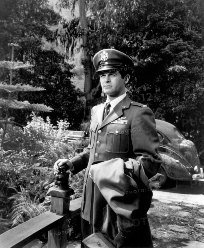 Richard Egan, on-set of the Film, "The Hunters", 20th Century-Fox, 1958