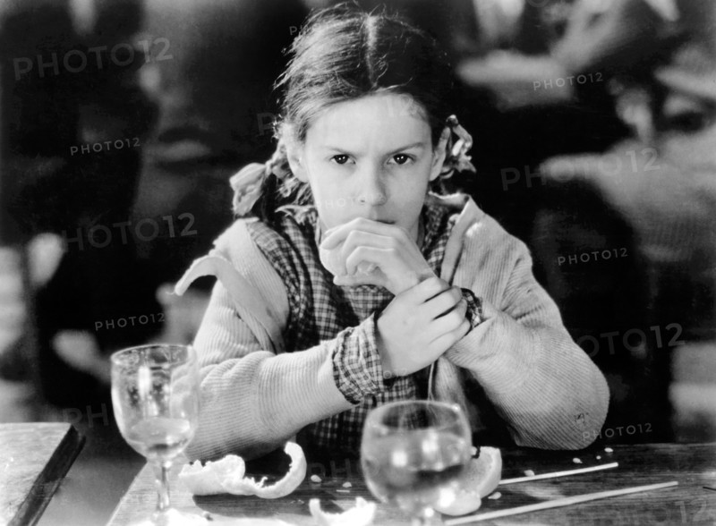 Paulette Elambert, on-set of the French Film, "La Maternelle", 1932