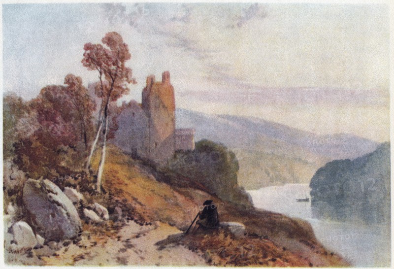 A Highland Castle, Scotland, Bemrose & Sons Ltd Derby & London, 1909