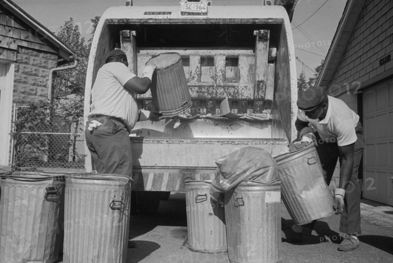 men, workers, occupations, sanitation, garbage, historical,