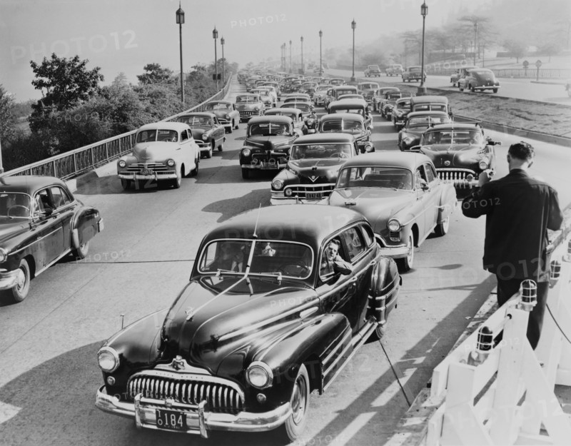 cars, transportation, traffic, New York City, historical,
