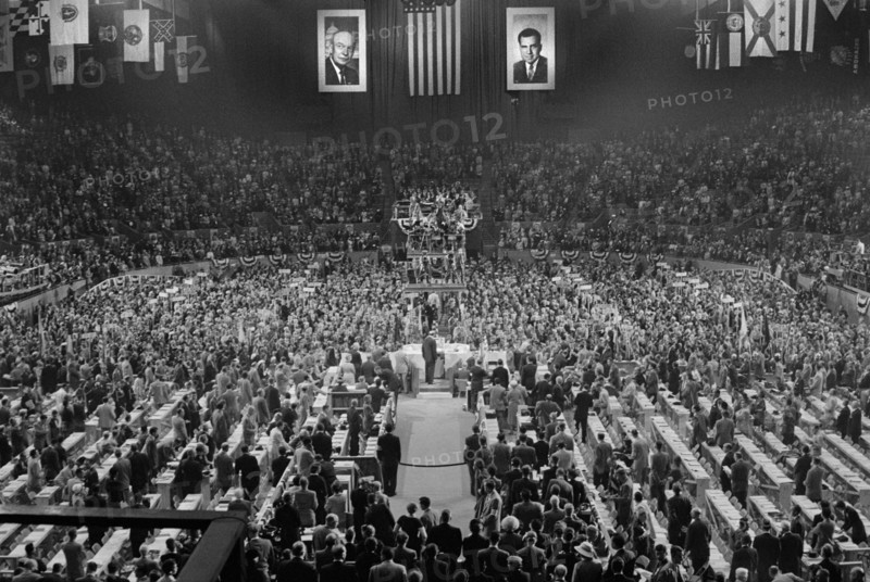 convention, presidential election, Dwight Eisenhower, politics, 1956, historical,