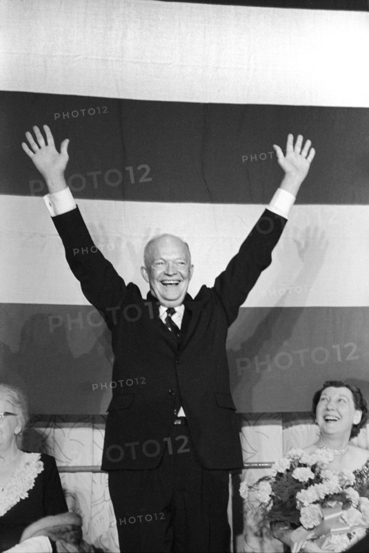 Dwight Eisenhower, president, presidential election, politics, 1956, historical,