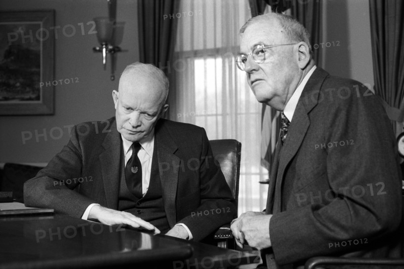 Dwight Eisenhower, John Dulles, president, politics, historical,