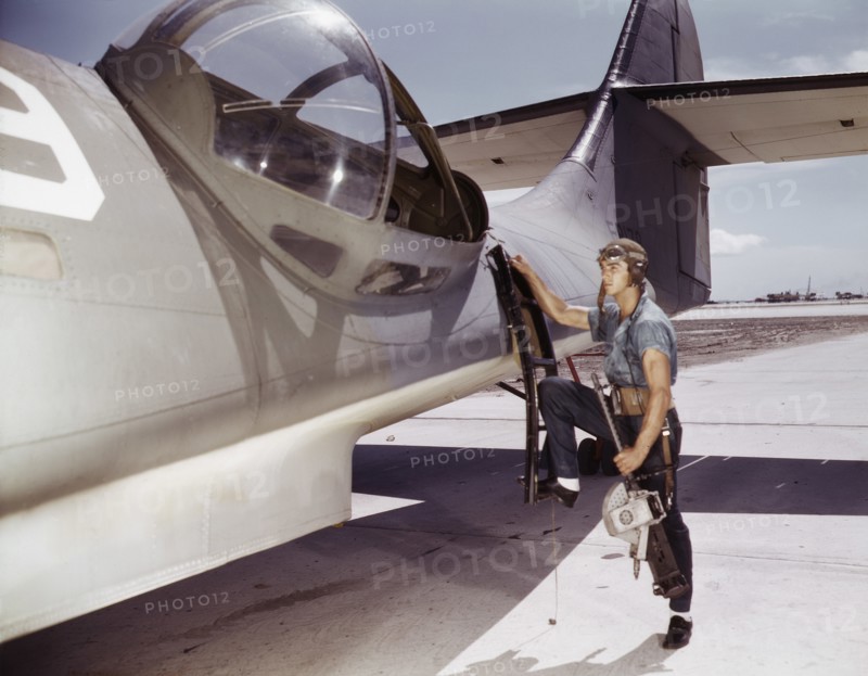 airplane, machine gun, World War II, WWII, historical,