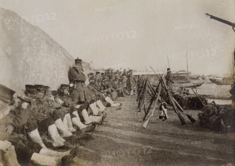 Japanese, army, soldiers, Battle of Chemulpo, Russo-Japanese War, historical,
