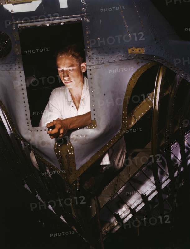 airplane, military, man, World War II, WWII, historical,