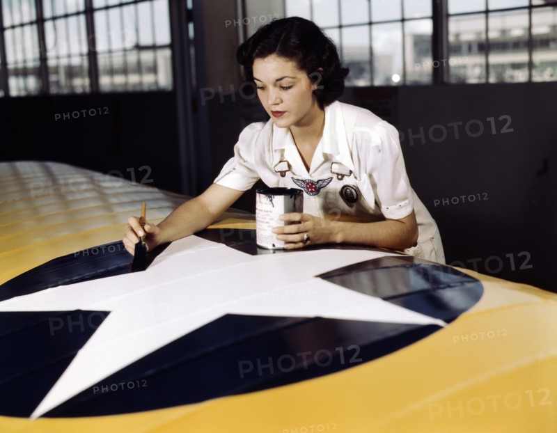 airplane, military, woman, World War II, occupations, historical,