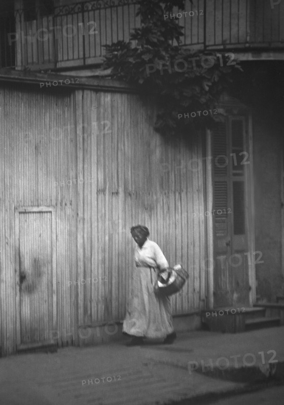 Woman going to market