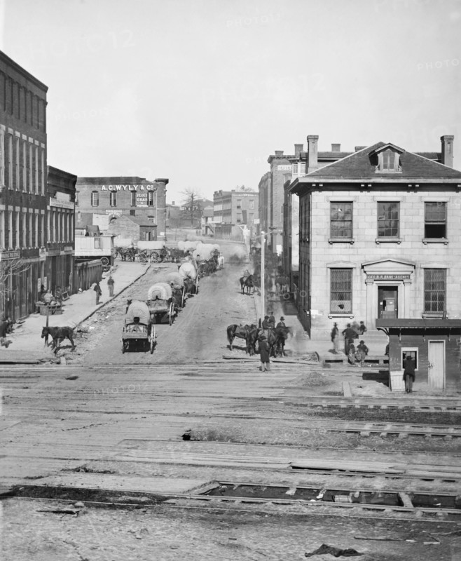 Street Scene showing Northward View across Tracks on Whitehall Street