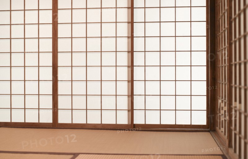 Interior Details of Traditional Japanese Ryokan