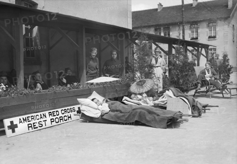 French Children at play in Children's Ward of American Red Cross Civilian Hospital