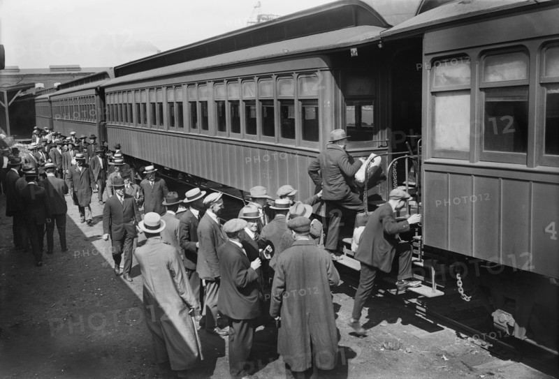 American Recruits going to Camp Upton