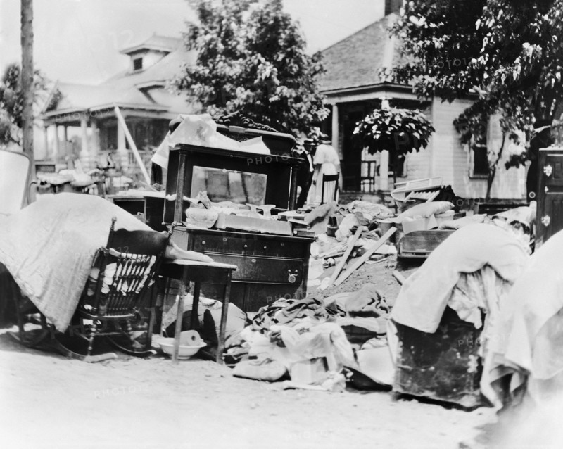 Furniture in Street during Race Riot