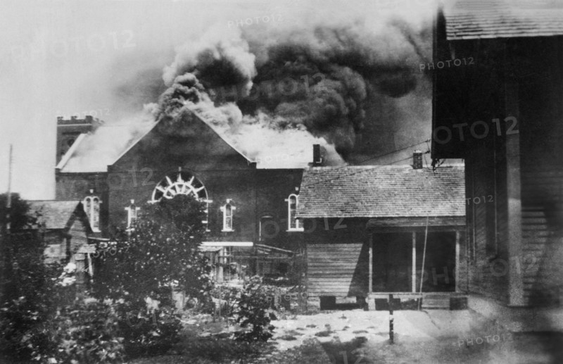 Burning of Church where Ammunition was stored during Race Riot