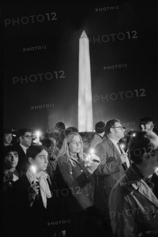 Crowd gathered for Moratorium to End the War in Vietnam