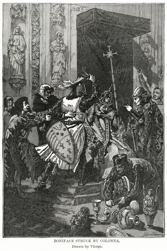 Boniface Struck by Colonna