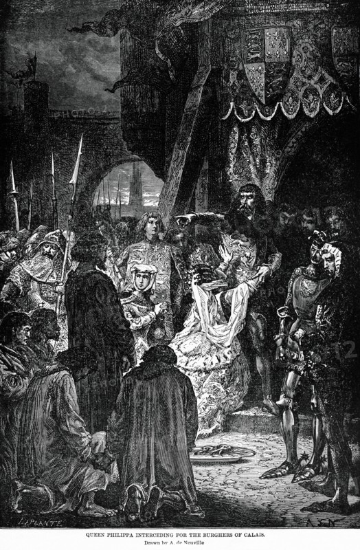 Queen Philippa interceding for the Burghers of Calais
