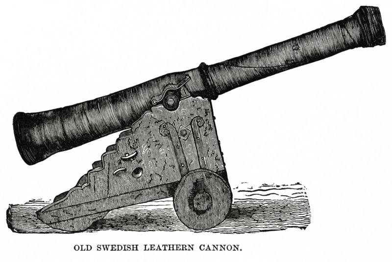 Old Swedish Leathern Cannon