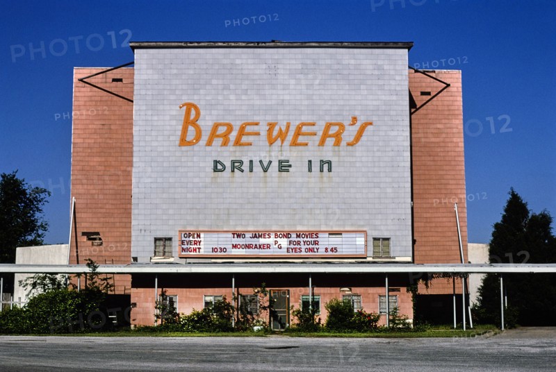 Brewer's Drive-in Theater, Route 19, 1982