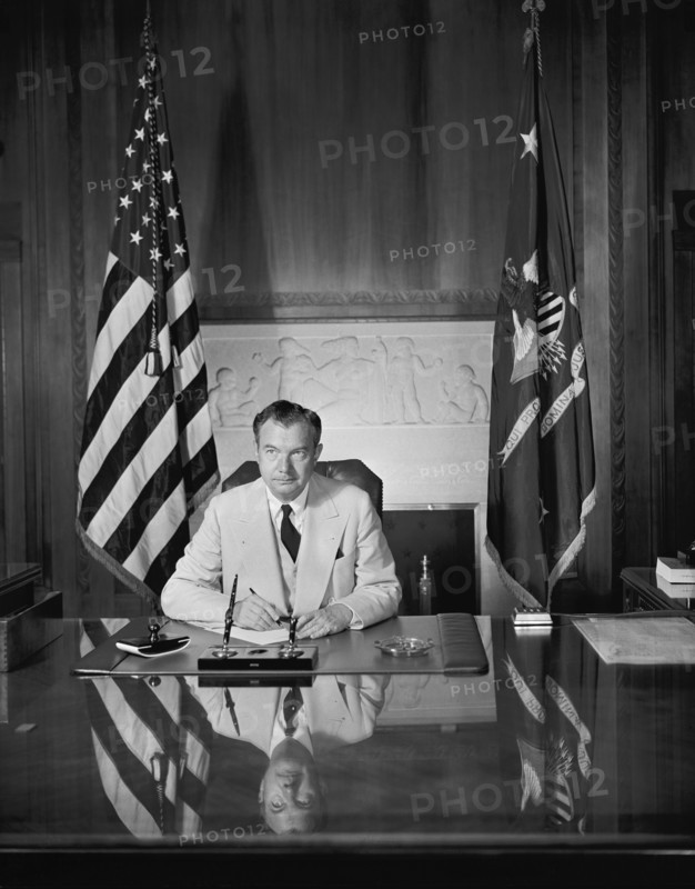 U.S. Attorney General Robert H. Jackson, Portrait sitting at Desk, July 1940