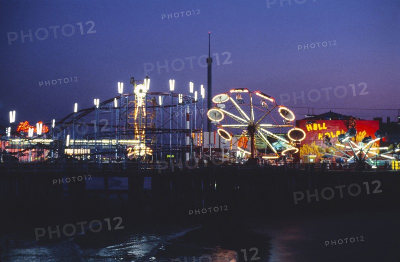 Steeplechase Pier at Night, Atlantic City, 1978