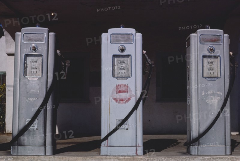 Olympic Gas Pumps, San Diego, 1979