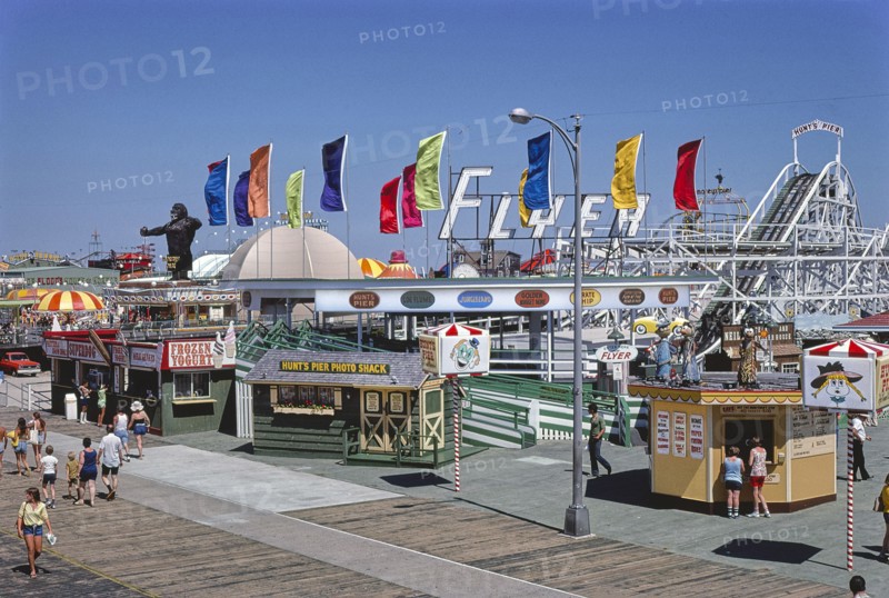 Morey's and Hunt's Piers, Wildwood, 1978