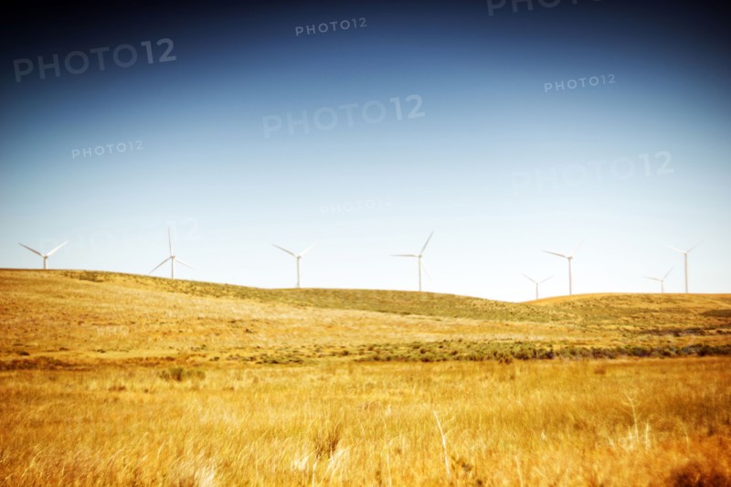 Wind turbines in Rural Landscape, Oregon,