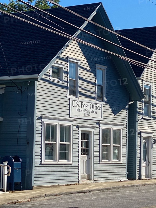 Slight Angle View of Post Office Building, Kittery Point,