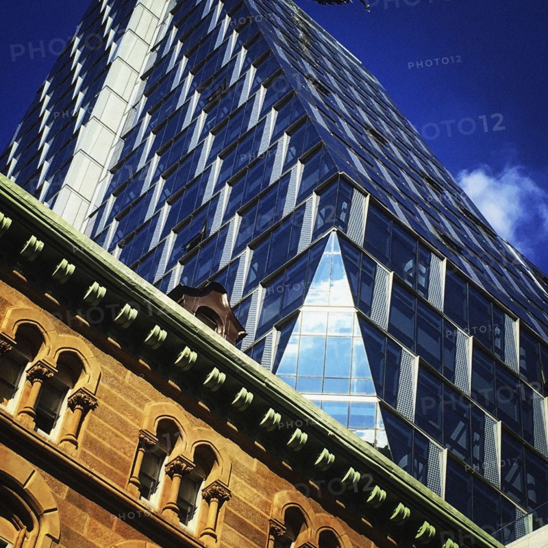 Modern Skyscraper, Low Angle View,