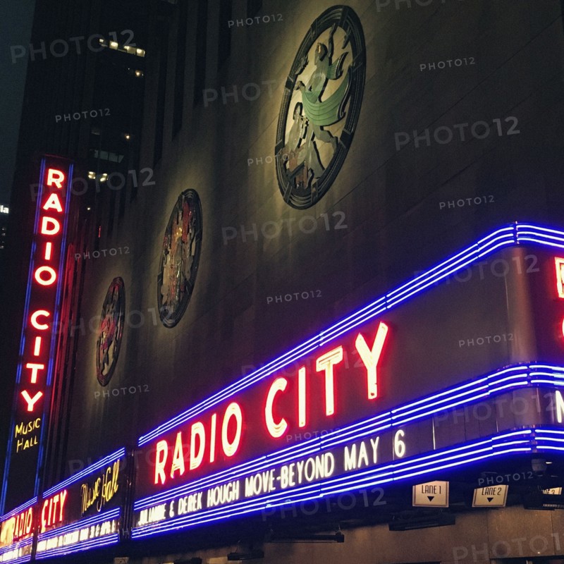 Radio City Music Hall at Night, New York City,