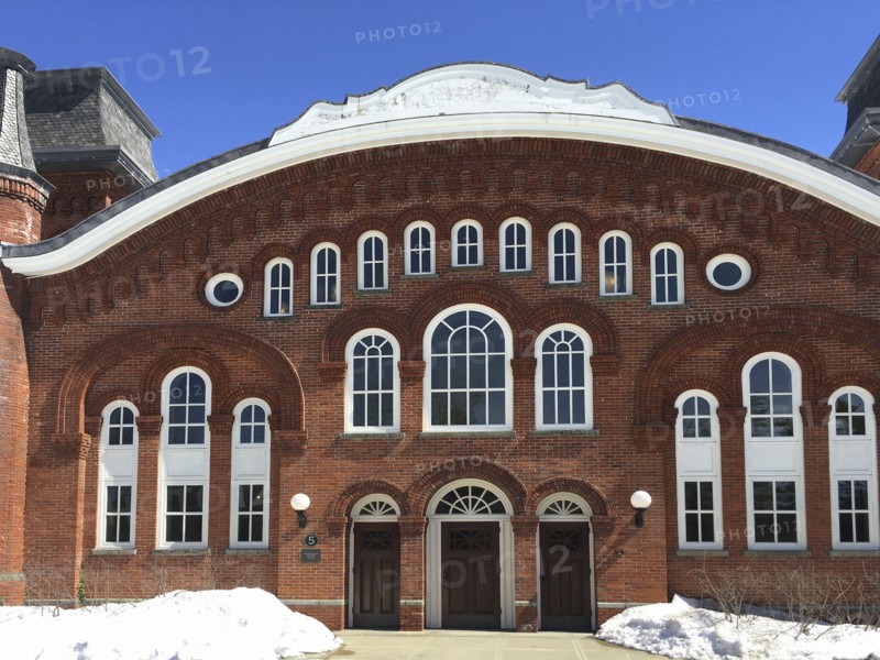 Preserved Facade of Avery Hall on the Vogelstein Center for Drama and Film, Vassar College,