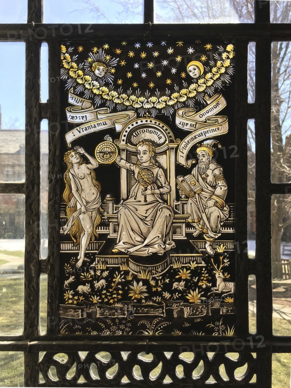 Detail of Stained Glass Window, Sterling Memorial Library,