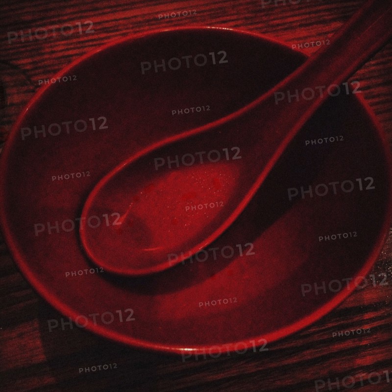 Red Bowl and Spoon,,