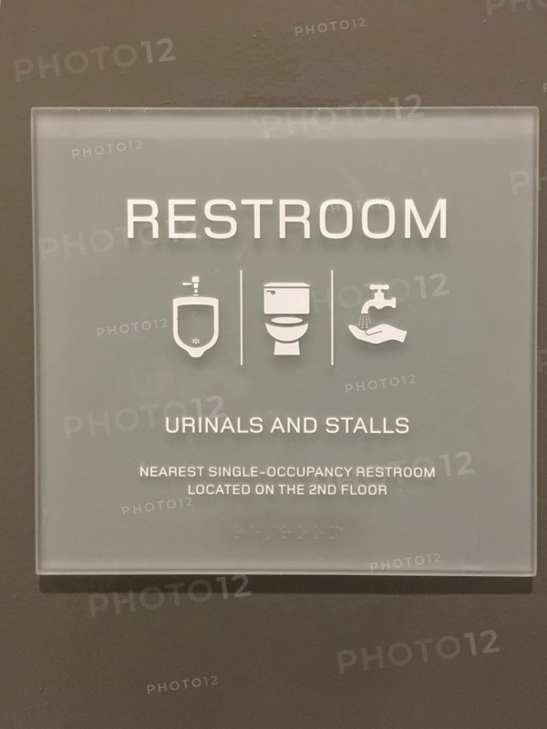 Restroom Sign,,
