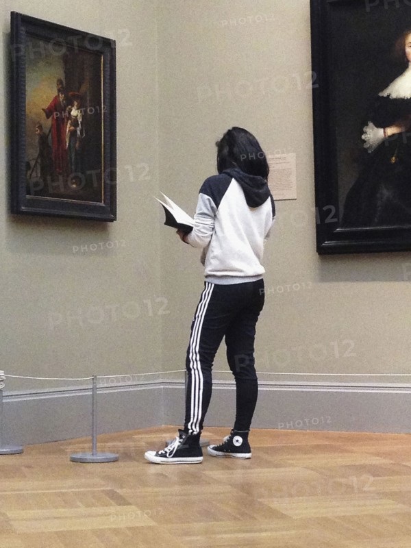 Art Student at Museum,,