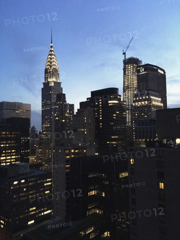 Cityscape at Night, New York City,