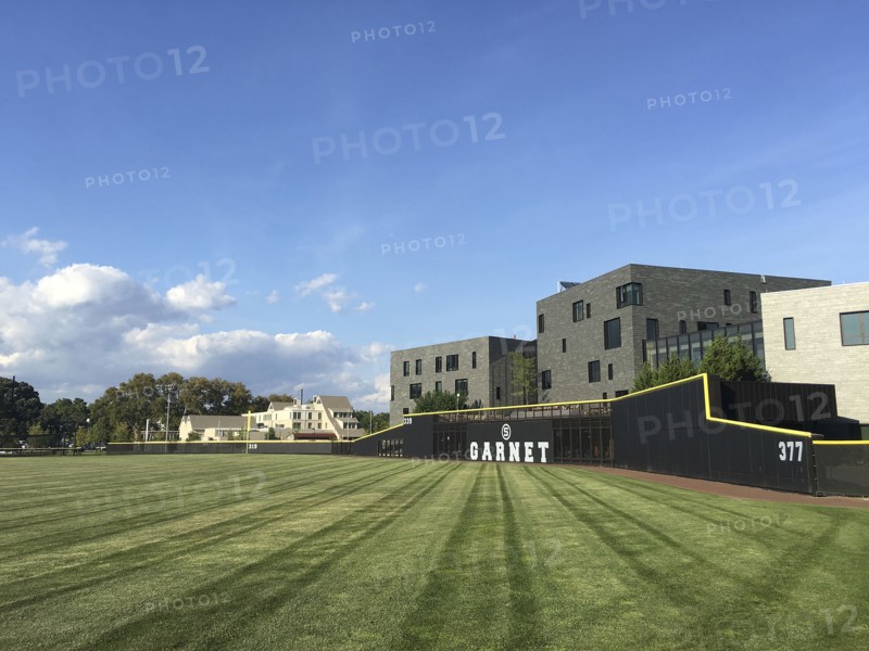 Baseball Field with Student Dormitories in Background, Swarthmore College,