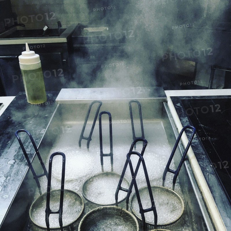 Pasta Cooking in Industrial Kitchen,,