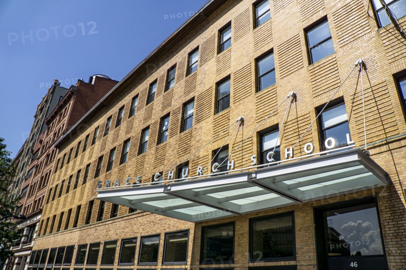 Grace Church High School, Exterior Facade,